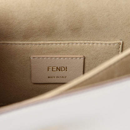 Fendi Vitello Liberty Scalloped Studded Small Kan I Shoulder Bag Camelia 9 of 11