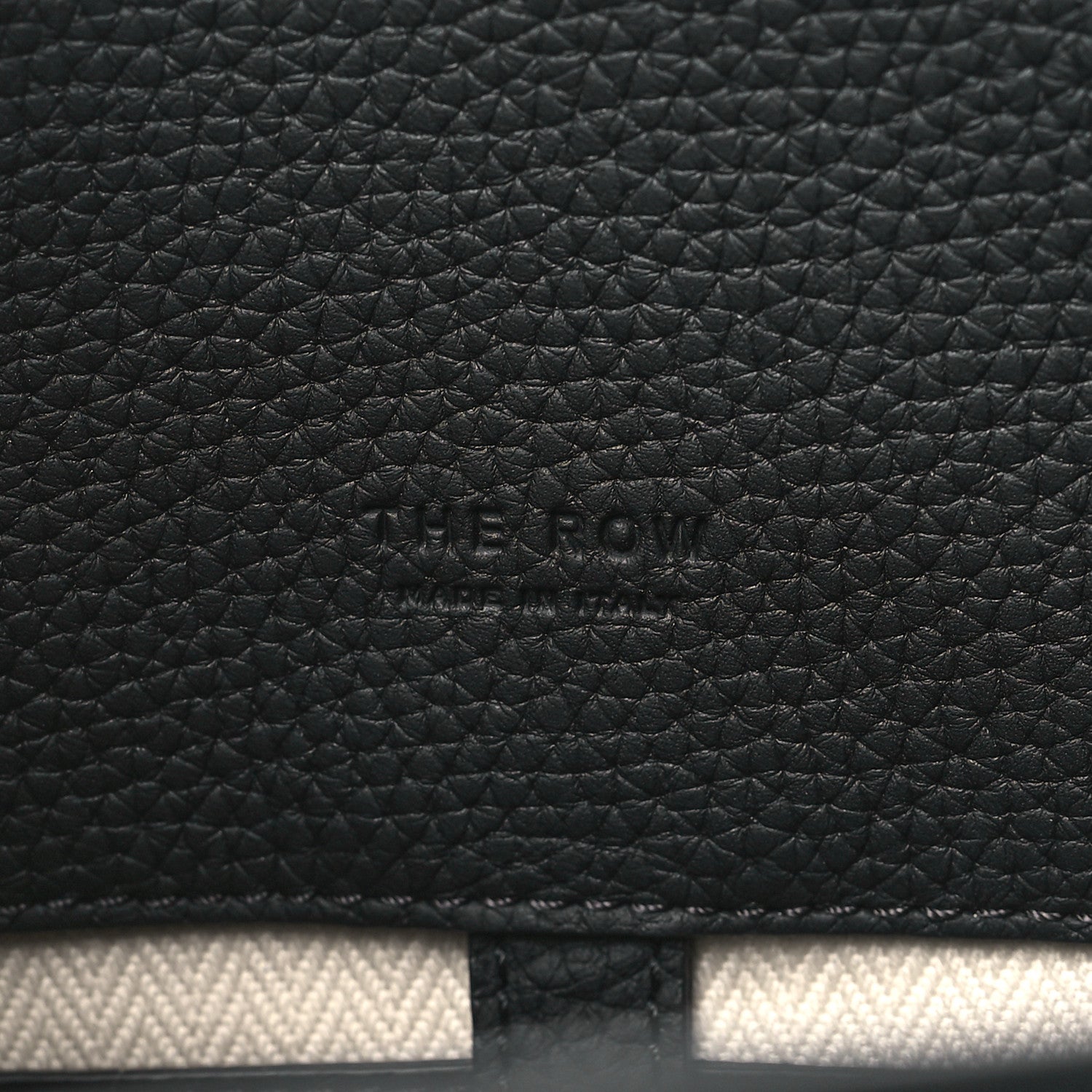 The Row Matte Grained Calfskin Soft Margaux 12 Black 6 of 9