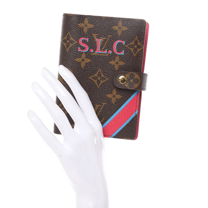 Louis Vuitton Monogram My LV Heritage Small Ring Agenda Cover Rouge Blue Clair 2 of 7