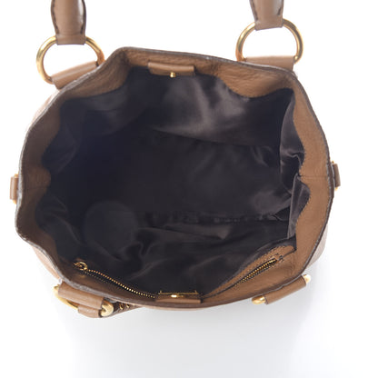 Miu Miu Vitello Daino Top Handle Tote Cammeo 5 of 9