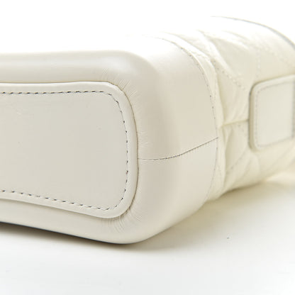Chanel Aged Calfskin Quilted Small Gabrielle Hobo White 10 of 11