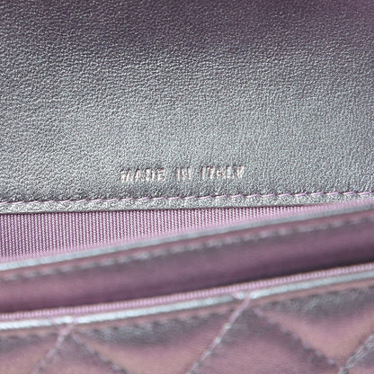 Chanel Iridescent Lambskin Quilted Reissue Flap Card Holder Light Purple 7 of 9
