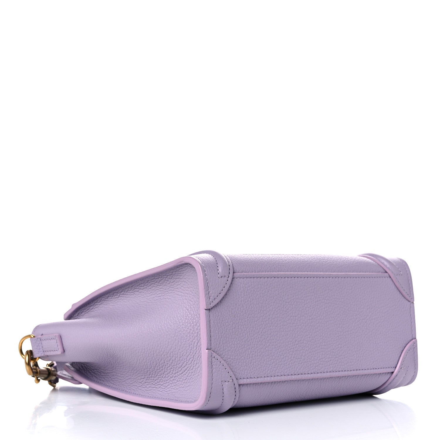 Celine Drummed Calfskin Nano Luggage Lilac 4 of 12