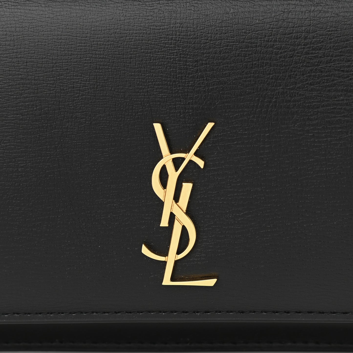 Smooth Calfskin Monogram Phone Holder Crossbody Black