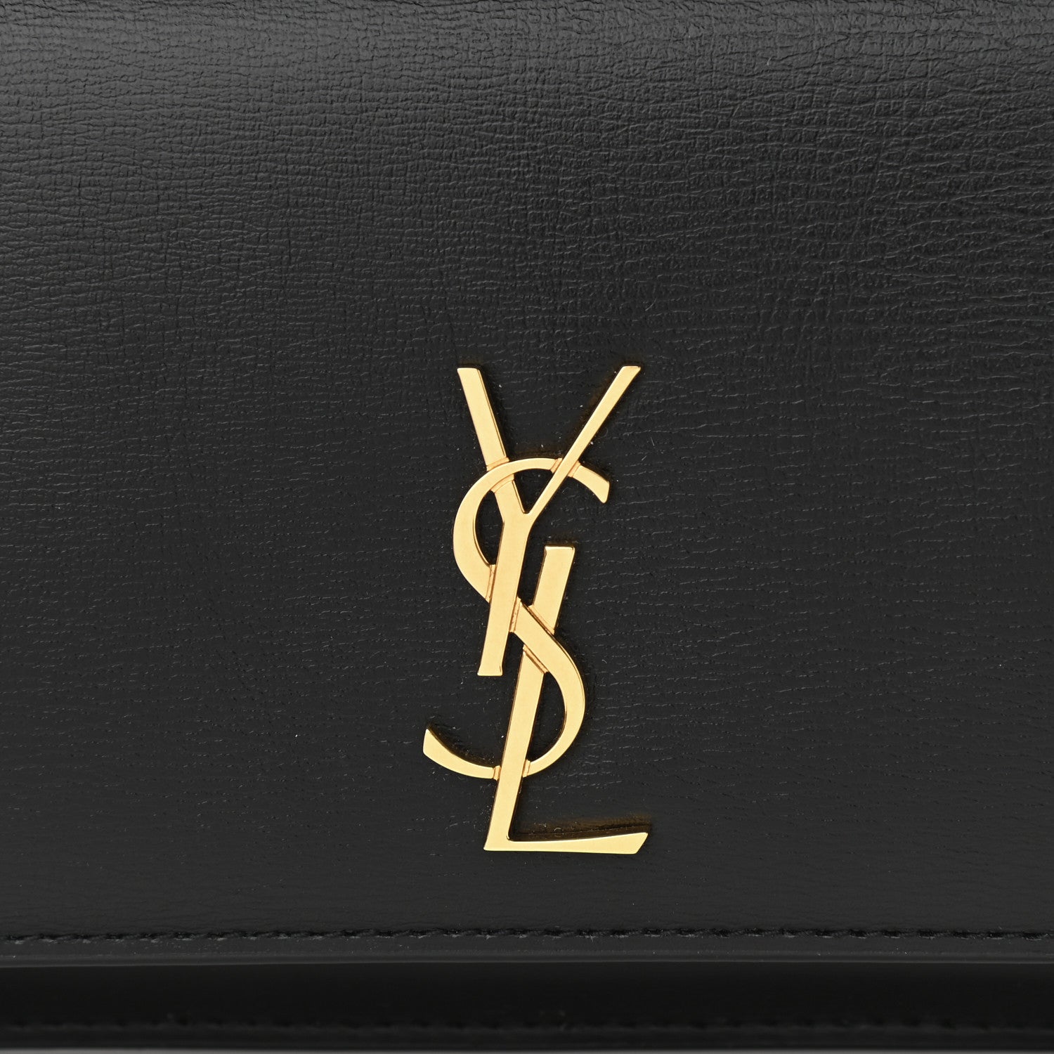 Saint Laurent Smooth Calfskin Monogram Phone Holder Crossbody Black 9 of 10