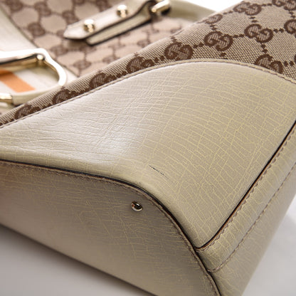Gucci Monogram Medium Hasler Tote Off White 9 of 12