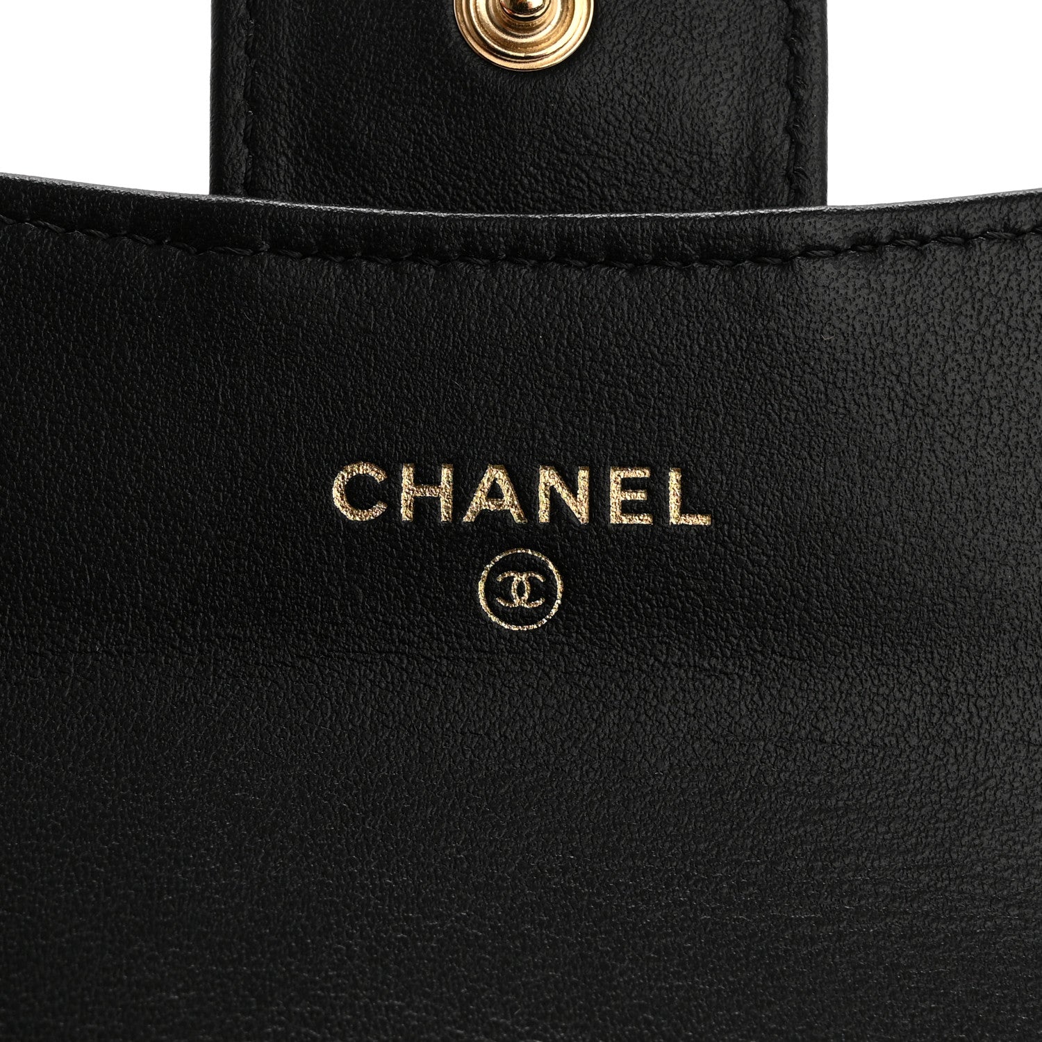 Chanel Calfskin Crocodile Embossed Graffiti 2.55 Cocodile Reissue Flap Card Holder Black Gold 6 of 9