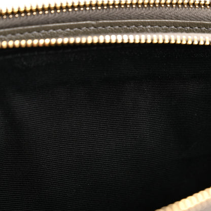 Saint Laurent Grained Lambskin Quilted Mini Becky Double Zip Bag Taupe 11 of 13