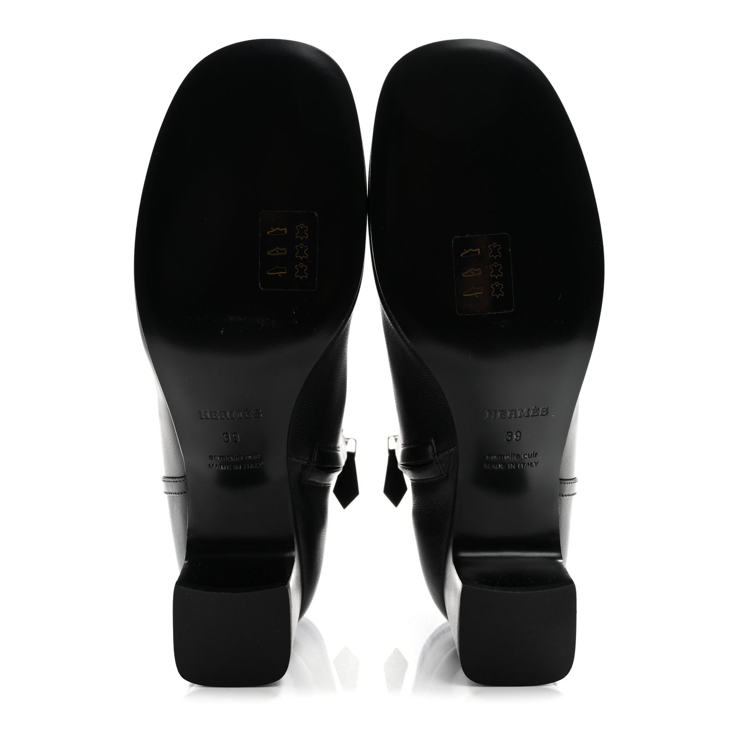 Calfskin Imperial 50 Ankle Boots 39 Black