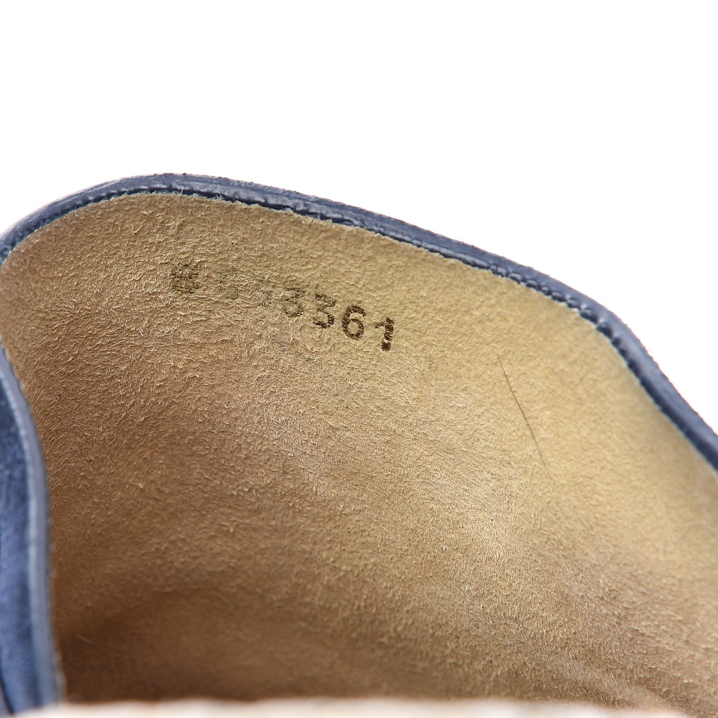 Suede Calfskin CC Turn Lock Clog 40 Navy