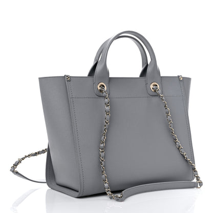 Chanel Caviar Studded Small Deauville Tote Grey 2 of 10
