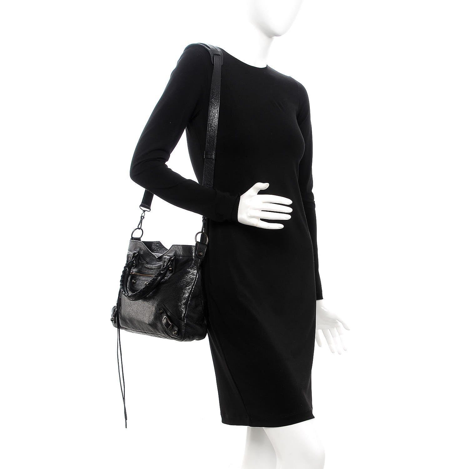 Balenciaga Agneau Classic Hardware Town Black 2 of 11
