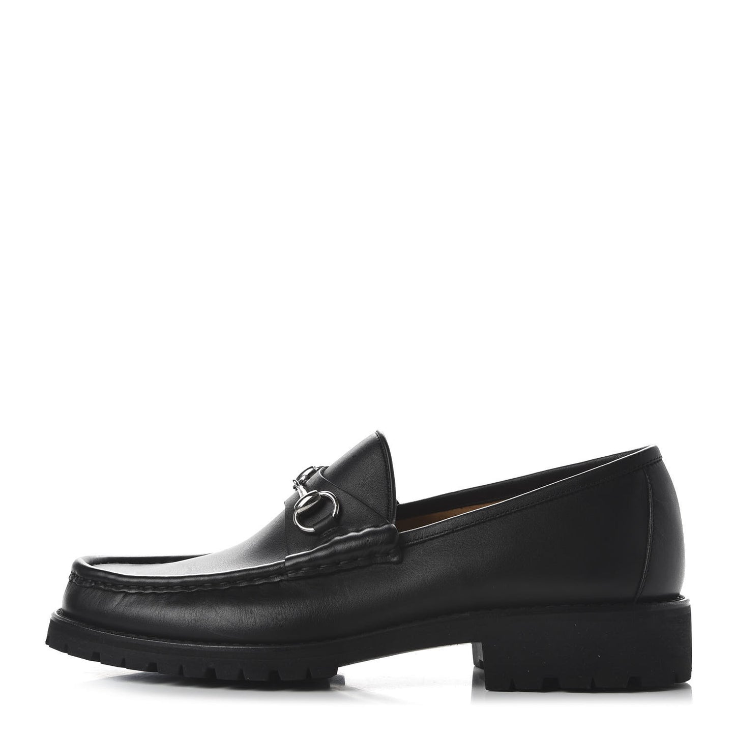 Laredo Calfskin Mens Horsebit Loafers 9.5 Black