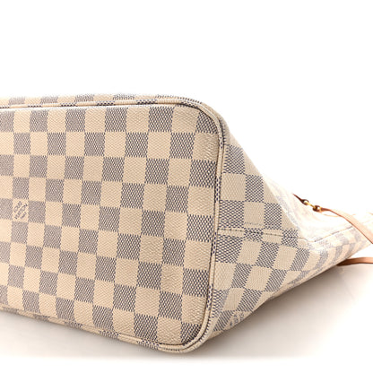 Louis Vuitton Damier Azur Neo Neverfull MM Rose Ballerine 10 of 10
