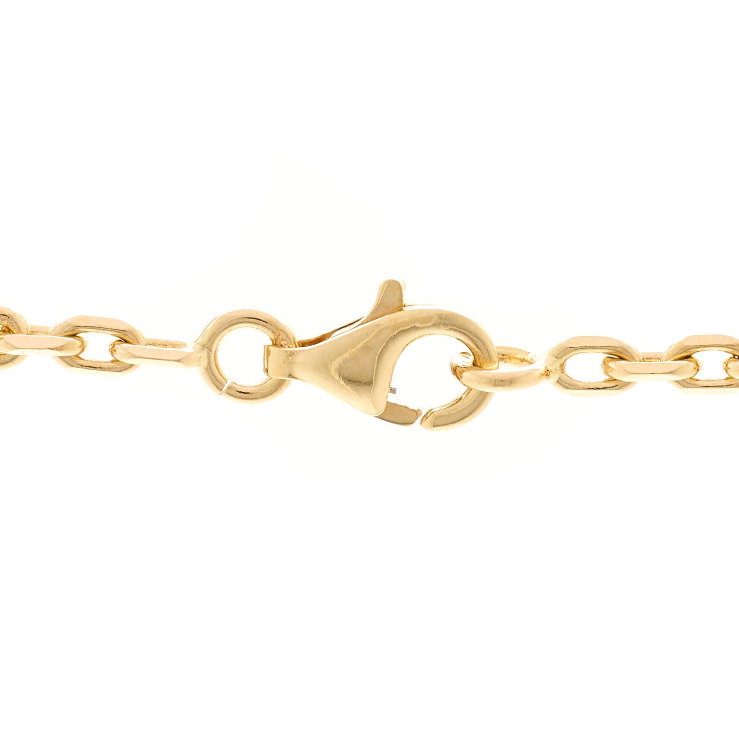 18K Yellow Gold Mother of Pearl 10 Motifs Vintage Alhambra Necklace