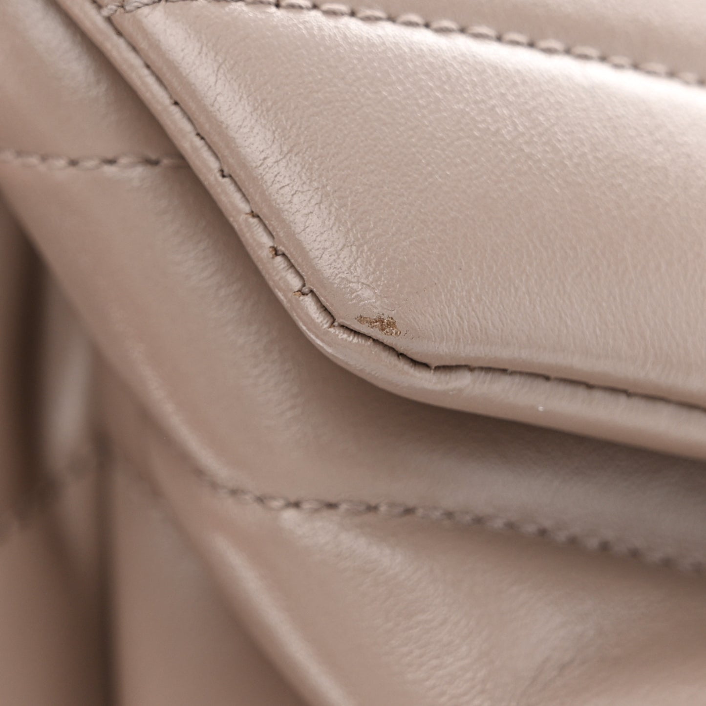 Calfskin Y Quilted Monogram Medium Loulou Chain Satchel Mink