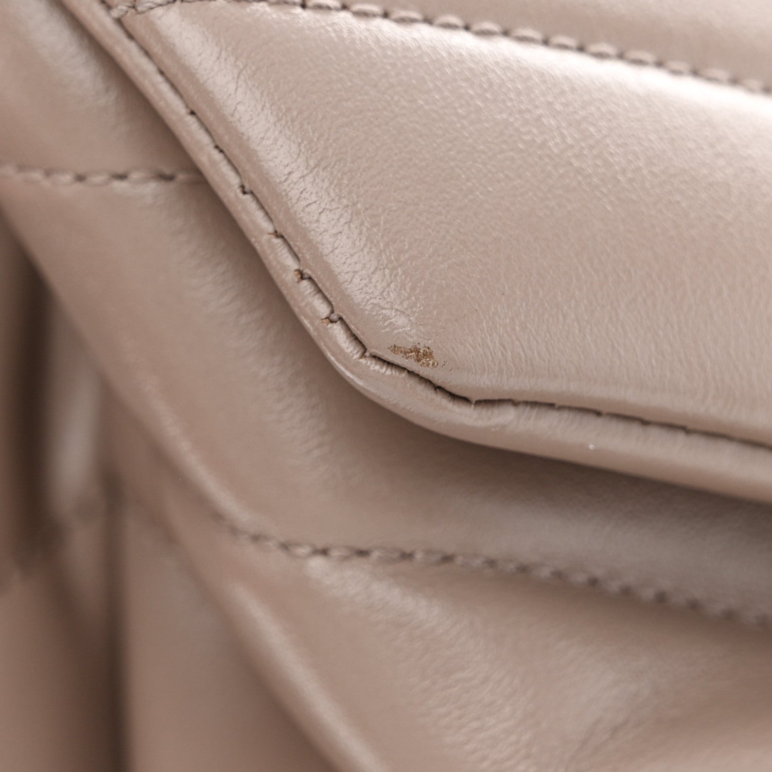 Saint Laurent Calfskin Y Quilted Monogram Medium Loulou Chain Satchel Mink 13 of 14