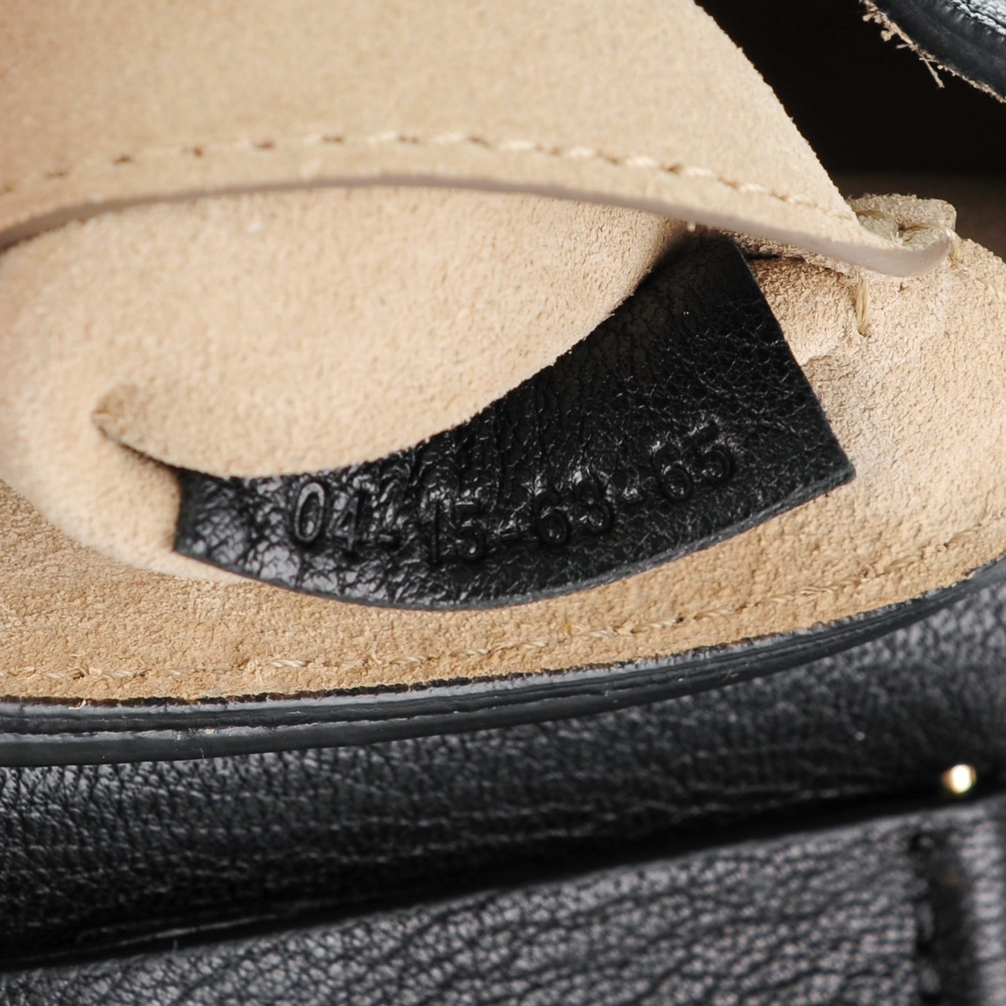 Grained Lambskin Nano Drew Shoulder Bag Black