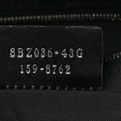 Fendi Vitello Dolce Crystal Croc Tail Mini Backpack Black 7 of 9