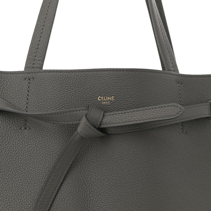 Celine Soft Grained Calfskin Medium Belt Cabas Phantom Grey 8 of 10
