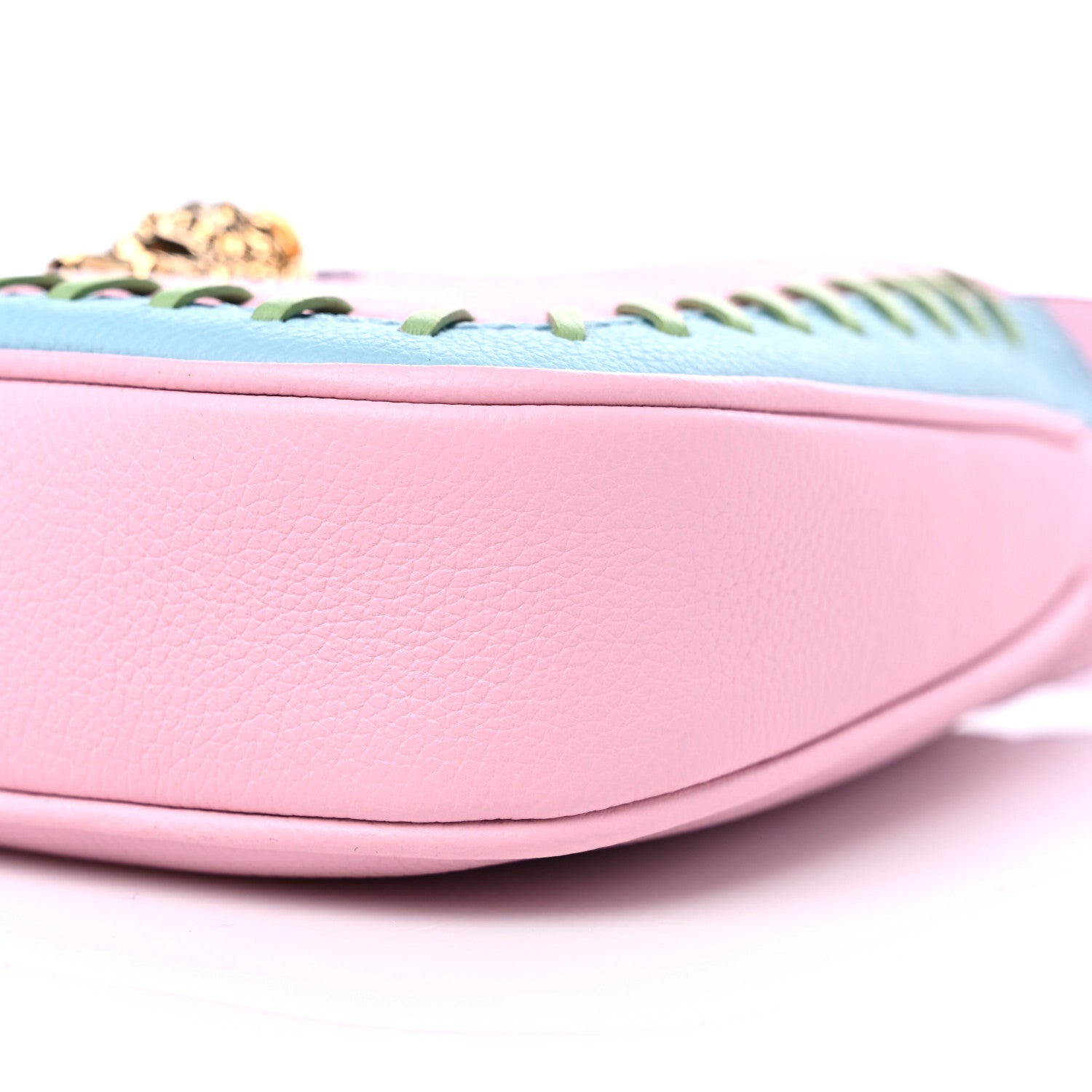 Versace Calfskin Whipstitch Medusa Mini Hobo English Rose 8 of 8