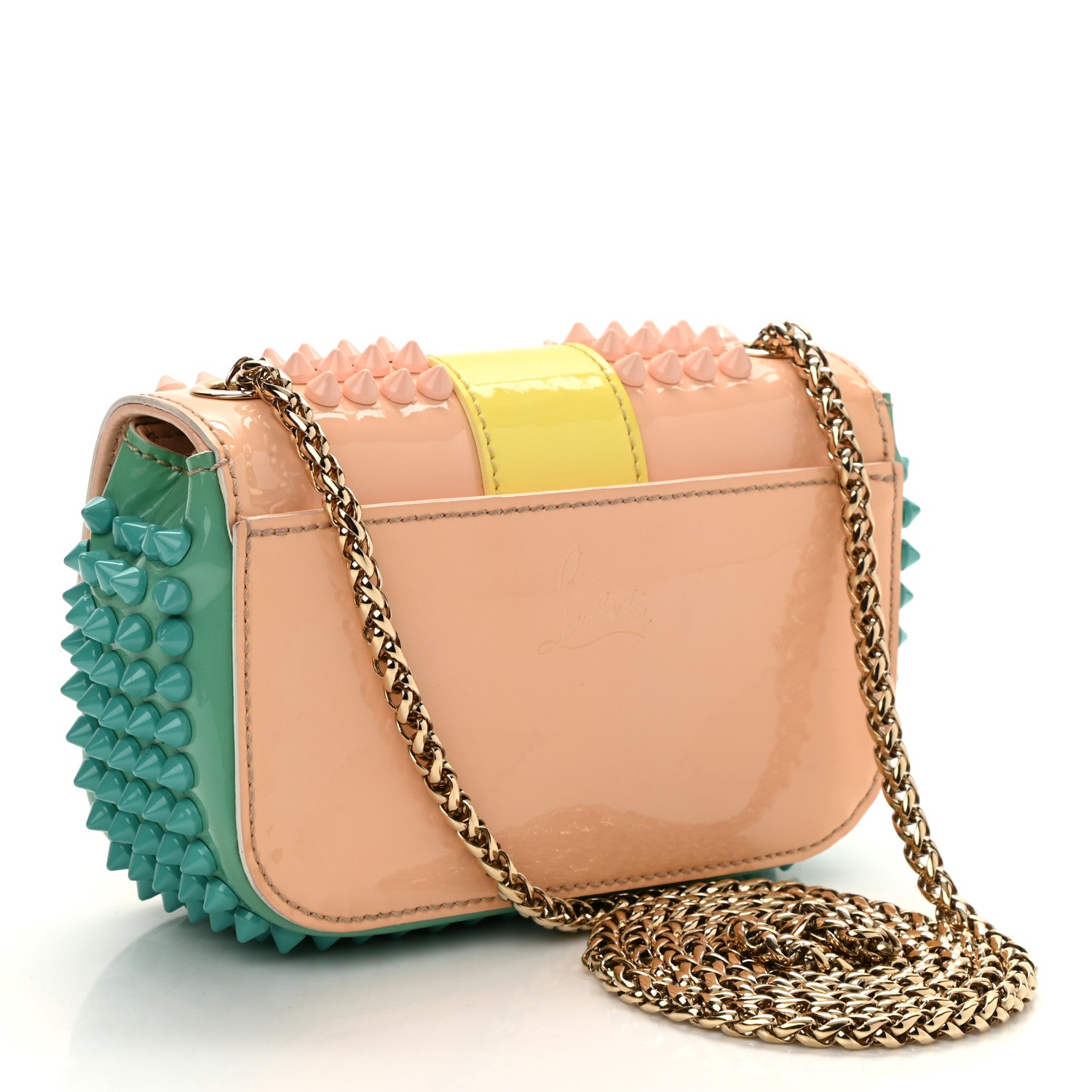 Christian Louboutin Patent Spiked Sweety Charity Crossbody Bag Multicolor 3 of 8