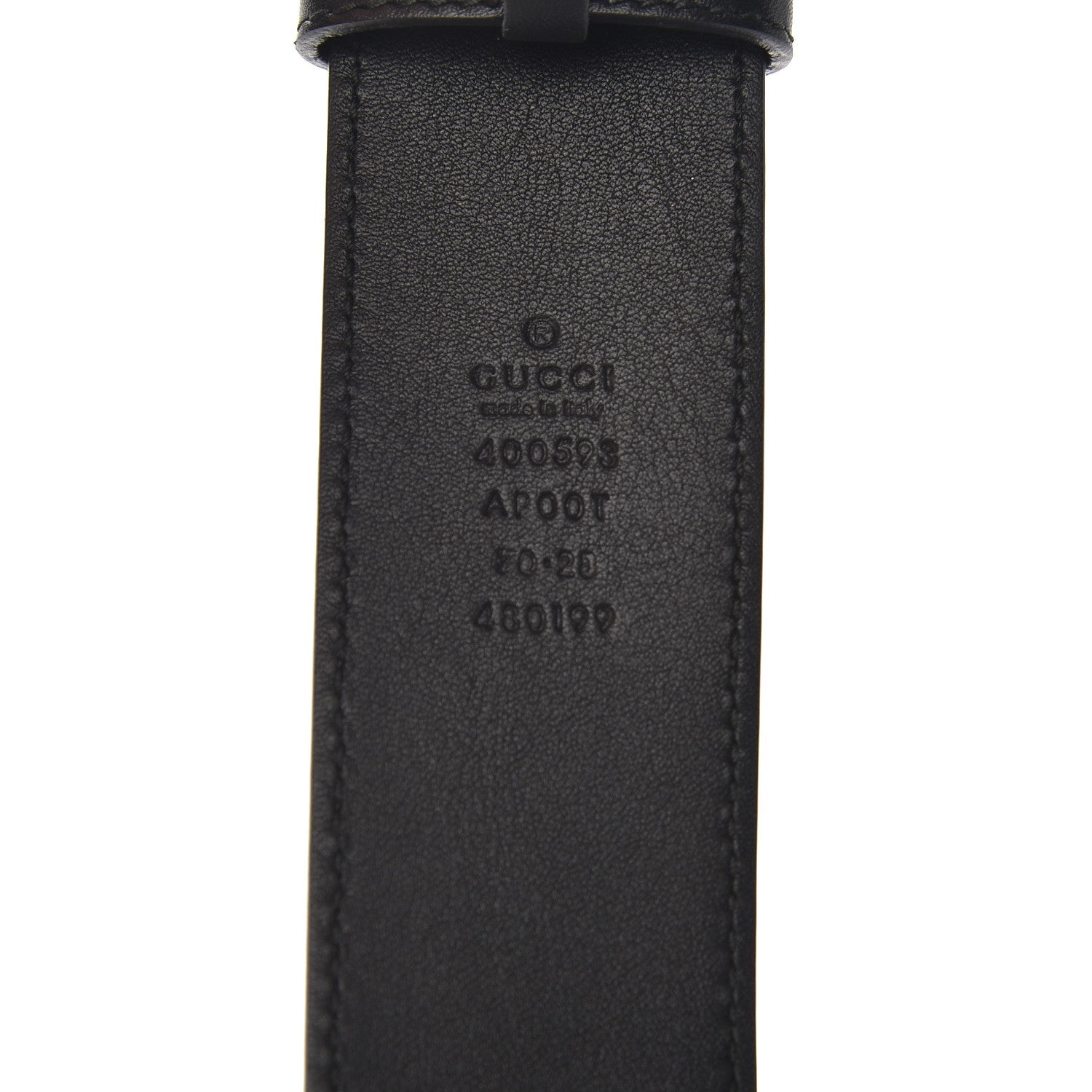 Gucci Calfskin Double G 40mm Belt 70 28 Black 3 of 5