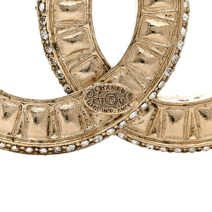 Chanel Baguette Crystal CC Brooch Gold 4 of 5