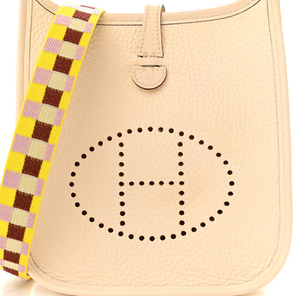 Hermes Taurillon Clemence Maxi Quadrille Evelyne TPM Nata Citron Rouge H Mauve Sylvestre 8 of 11