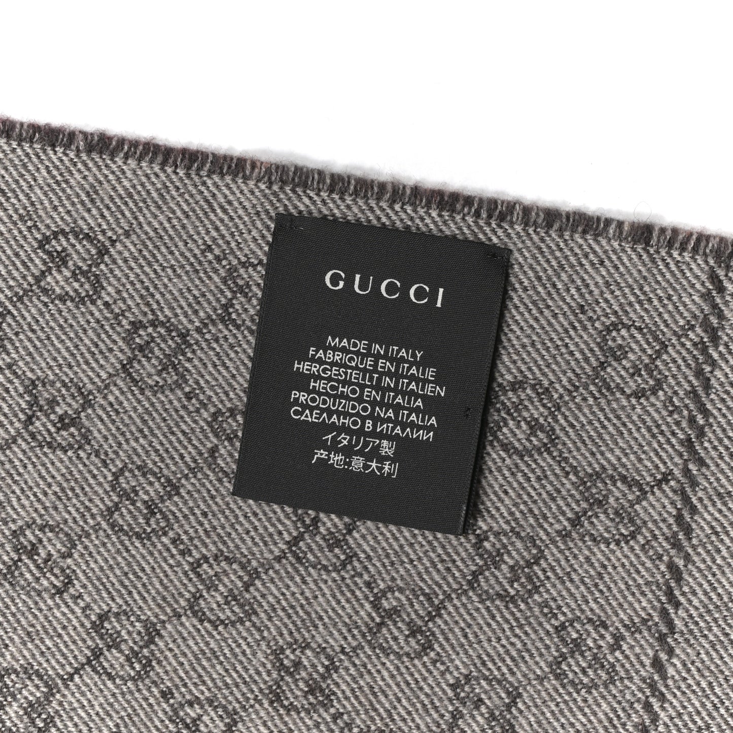 Wool GG Monogram Miniorophin Scarf Lacquer Pink