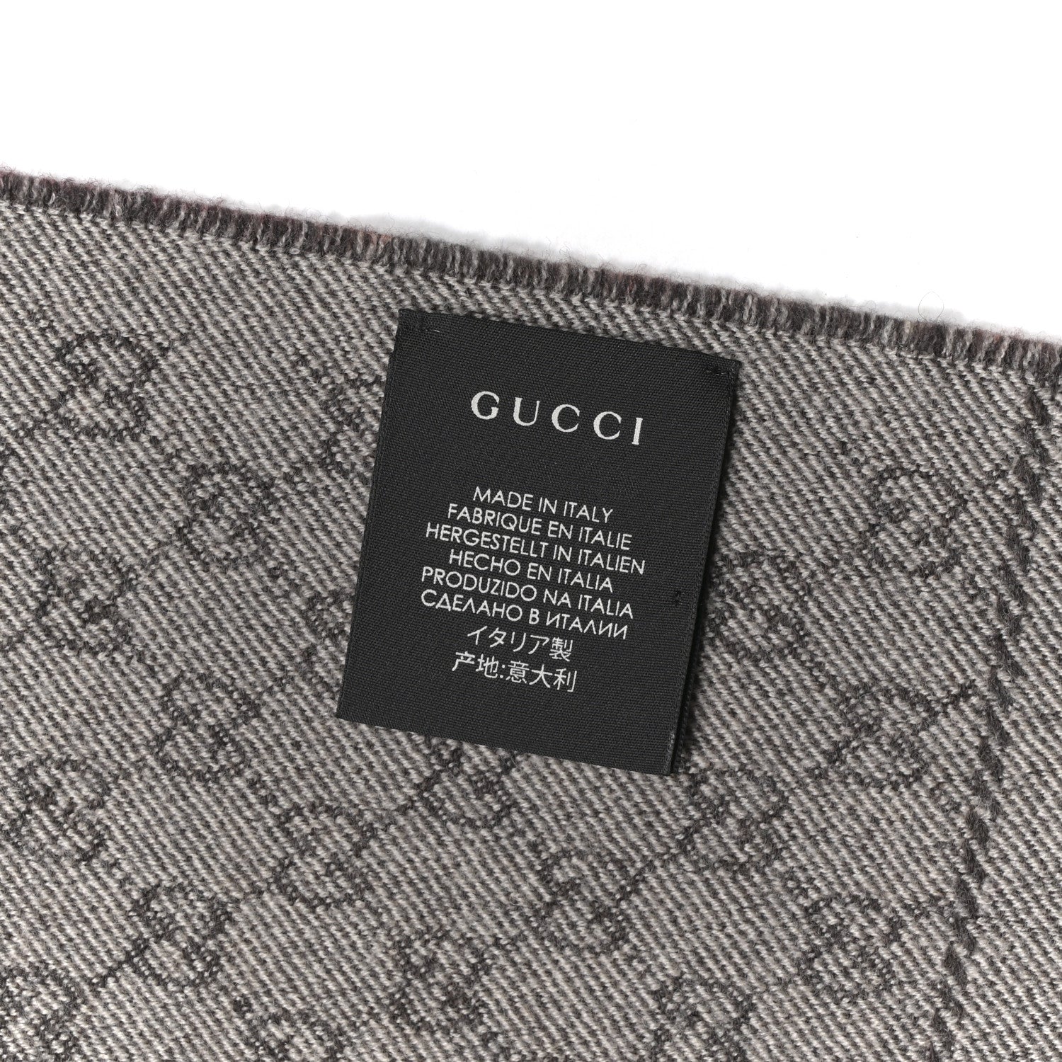 Gucci Wool GG Monogram Miniorophin Scarf Lacquer Pink 3 of 3