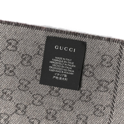 Gucci Wool GG Monogram Miniorophin Scarf Lacquer Pink 3 of 3