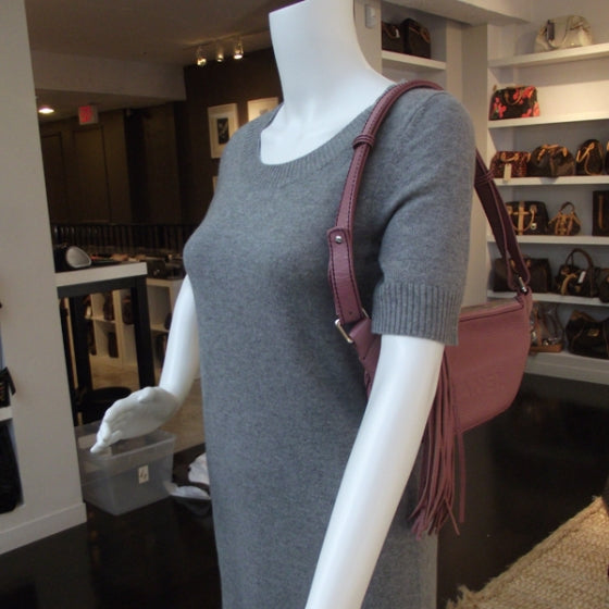 Caviar Tassel Hobo Pink