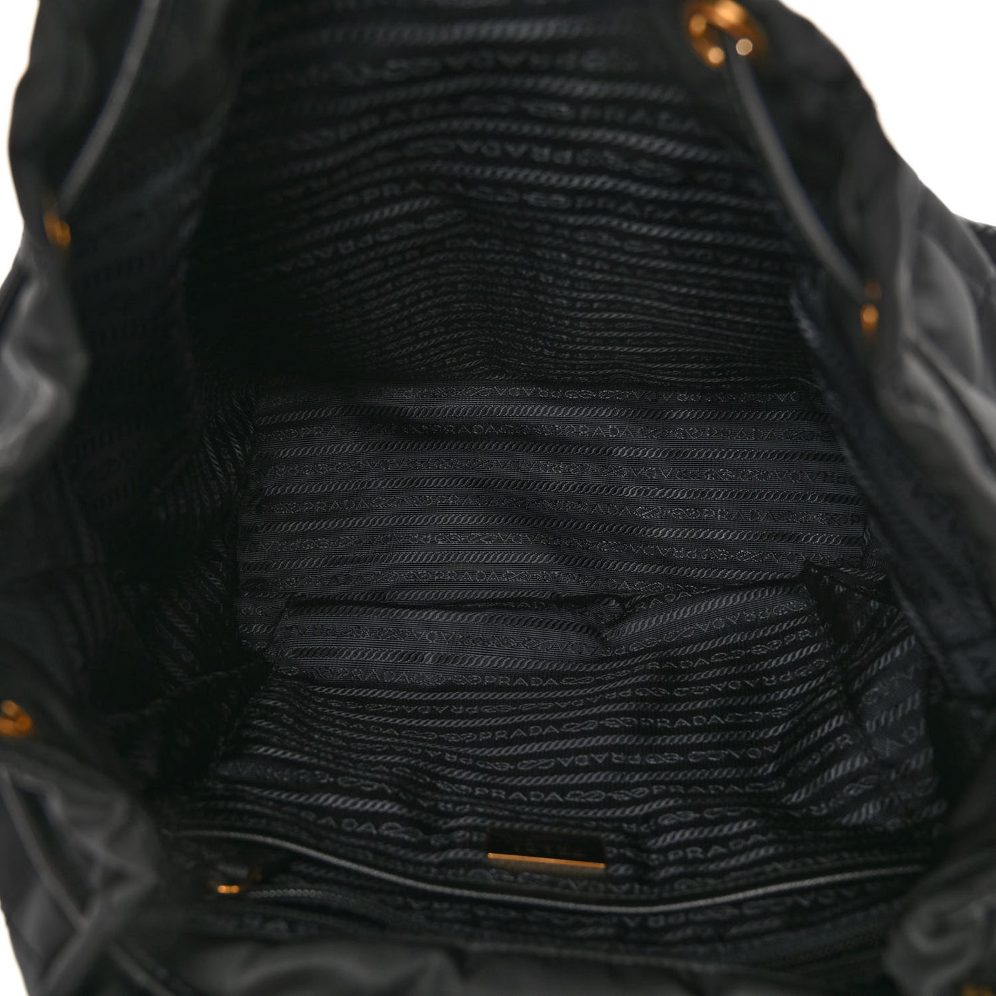 Tessuto Saffiano Impuntu Backpack Black