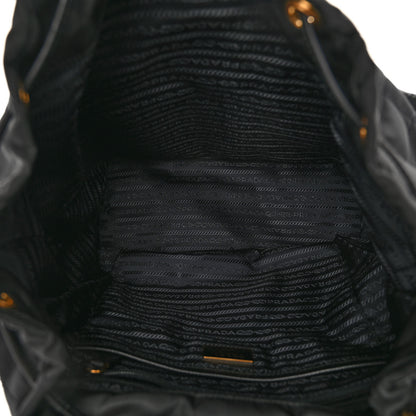 Prada Tessuto Saffiano Impuntu Backpack Black 5 of 9