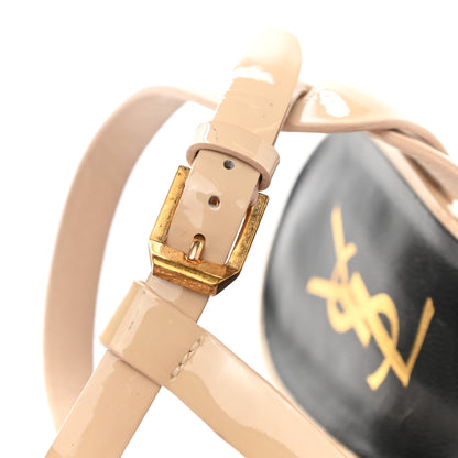 Saint Laurent Patent Tribute 105 Platform Sandals 39 Nude Powder 11 of 12