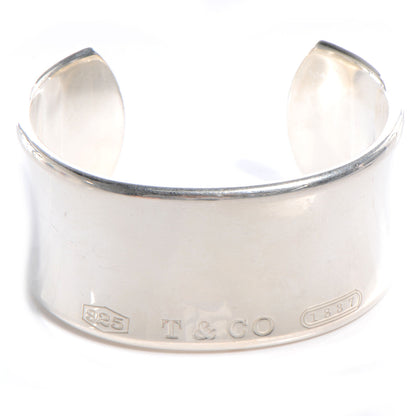 Tiffany Sterling Silver Wide 1837 Cuff Bracelet 1 of 5