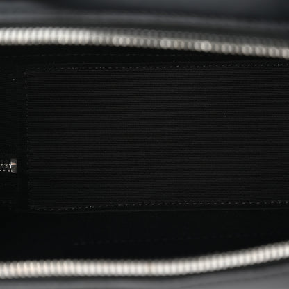 Celine Triomphe Canvas Top Handle Messenger Box Black 5 of 9