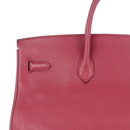Hermes Taurillon Clemence Birkin 40 Bois de Rose 21 of 22