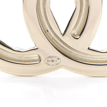 Chanel Baguette Crystal Quilted Vintage Allure CC Brooch Gold 4 of 5
