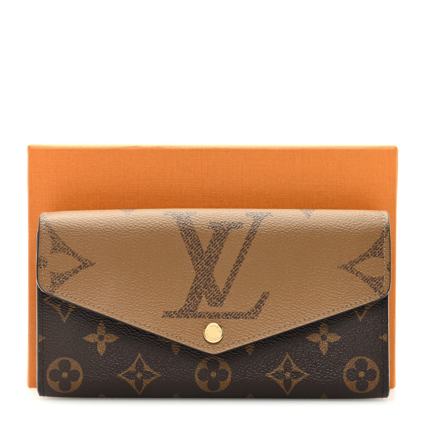 Reverse Monogram Giant Sarah Wallet