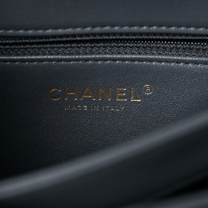 Chanel Lambskin Quilted Small Trendy CC Dual Handle Flap Bag Dark Grey 6 of 10
