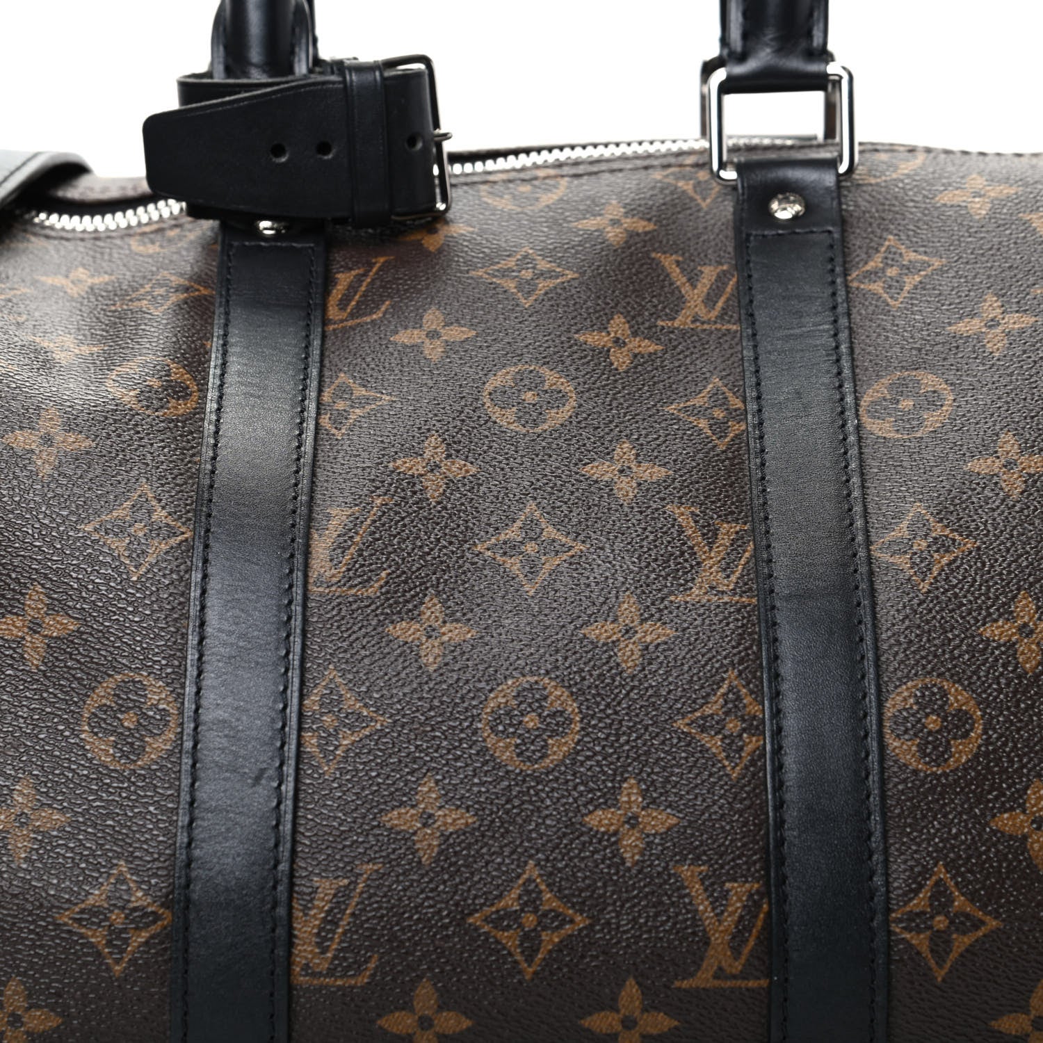 Louis Vuitton Monogram Macassar Keepall Bandouliere 45 9 of 9