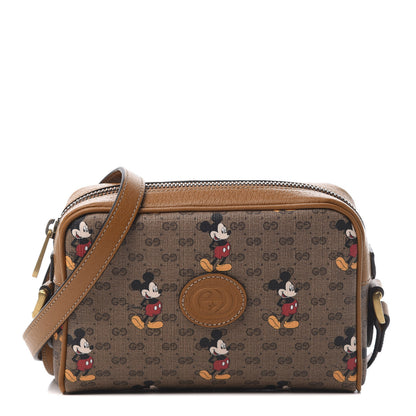 Gucci X DISNEY Mini Vintage GG Supreme Monogram Mickey Mouse Shoulder Bag Beige Vintage Sun Oil 2 of 11