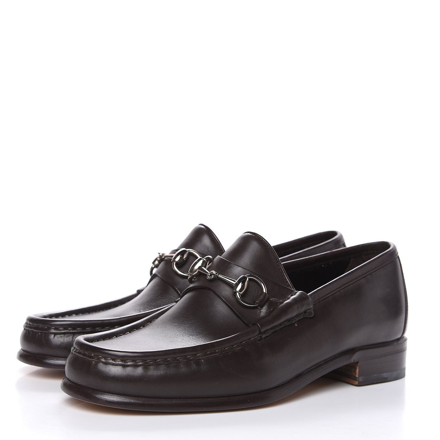 Calfskin Mens 1953 Horsebit Loafers 7 Marrone