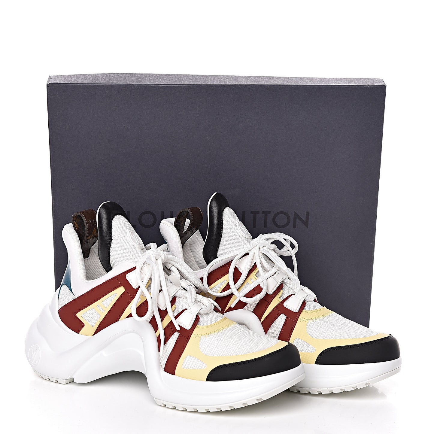 Calfskin Technical Nylon LV Archlight Sneakers 40.5 Terracotta