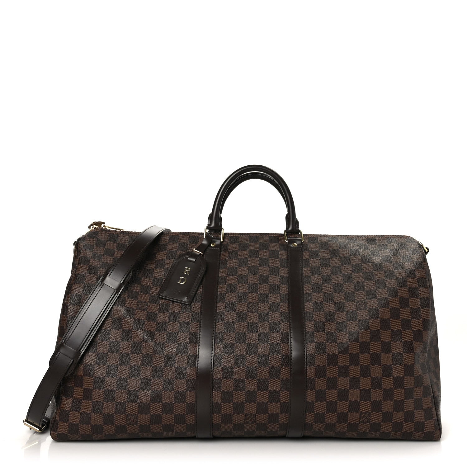 Louis Vuitton Damier Ebene Keepall Bandouliere 55 1 of 13