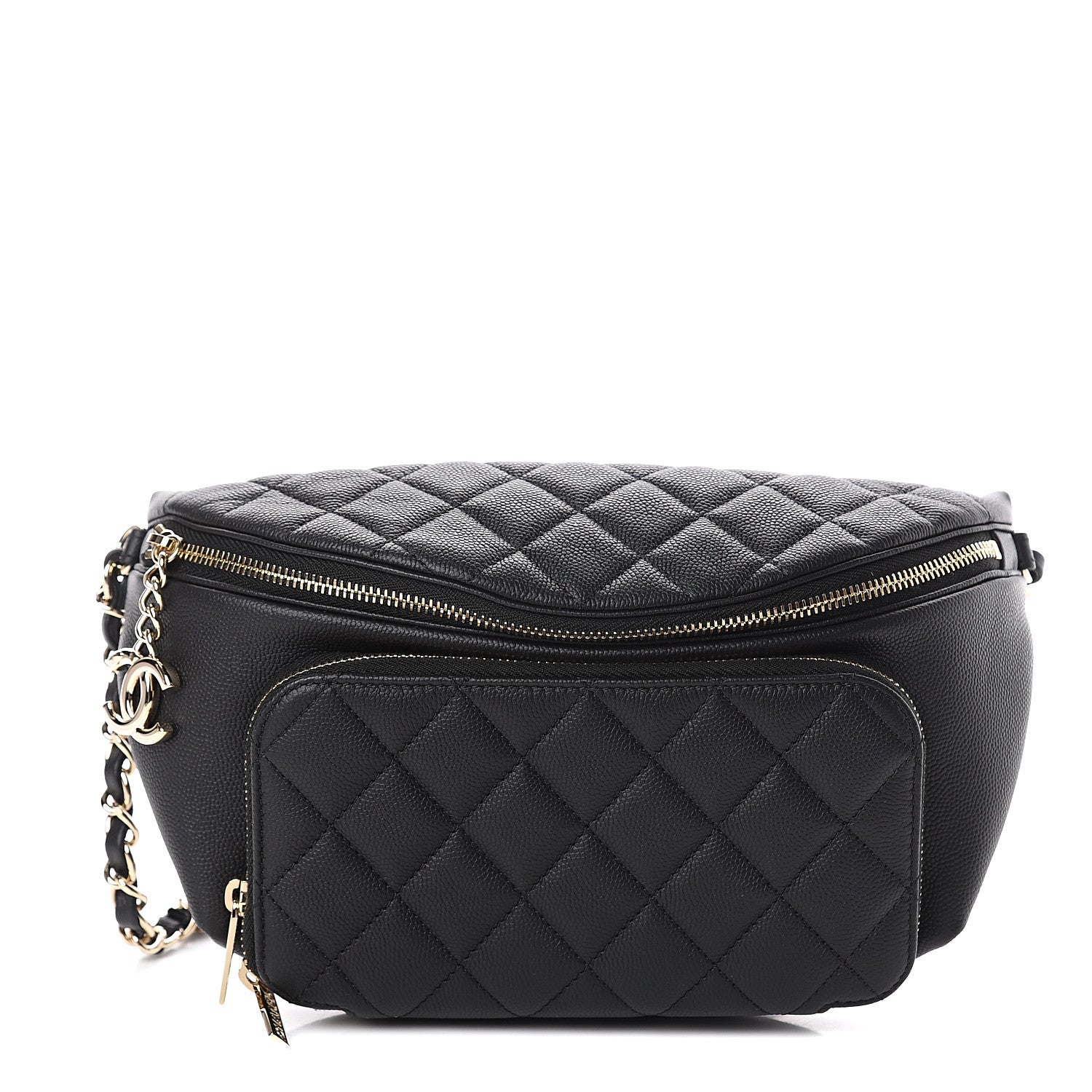 Chanel Caviar Quilted Business Affinity Waist Belt Bag Black 1 of 8
