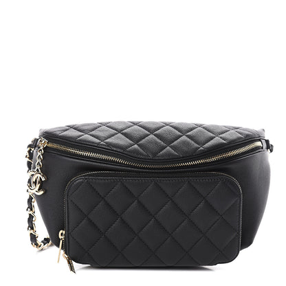 Chanel Caviar Quilted Business Affinity Waist Belt Bag Black 1 of 8