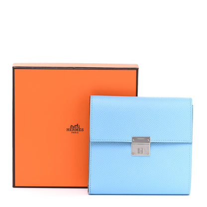 Hermes Epsom Clic 12 Wallet Celeste 8 of 8